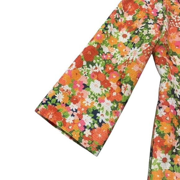 Julie Brown Mod Style Mildred Topper Coat in Bora Bora Size Medium NWT - Picture 6 of 16